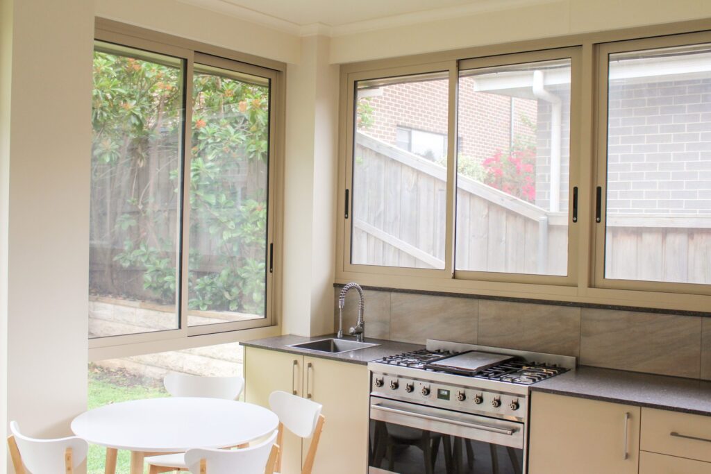 Carinya Select high performance sliding window installed in a modern home